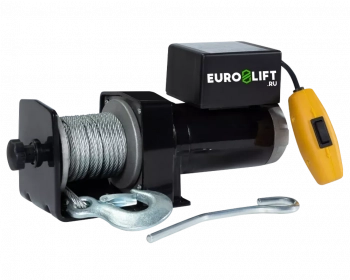 Лебедка автомобильная электрическая EUROLIFT KDJ-2000H (200-D) 12V