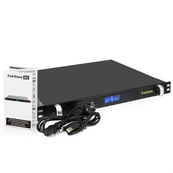 ИБП ExeGate ServerRM UNL-1000.LCD.AVR.6C13.RJ.USB.1U
