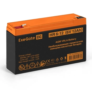 Аккумулятор ExeGate HR 6-12 (6V 12Ah)