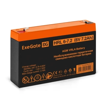 Аккумулятор ExeGate HRL 6-7.2 (6V 7.2Ah)
