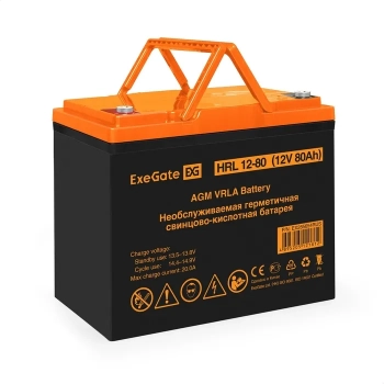 Аккумулятор ExeGate HRL 12-80 (12V 80Ah)