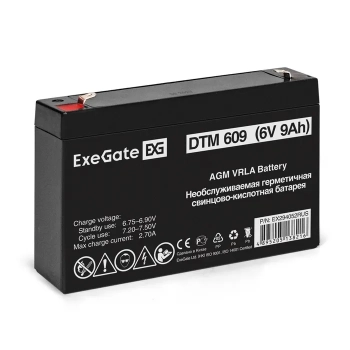 Аккумулятор ExeGate DTM 609 (6V 9Ah)