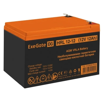 Аккумулятор ExeGate HRL 12-12 (12V 12Ah 1251W)