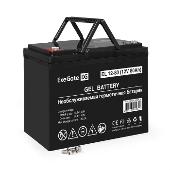 Аккумулятор ExeGate EL 12-80-M6 (12V 80Ah)