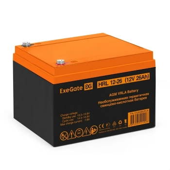 Аккумулятор ExeGate HRL 12-26 (12V 26Ah)