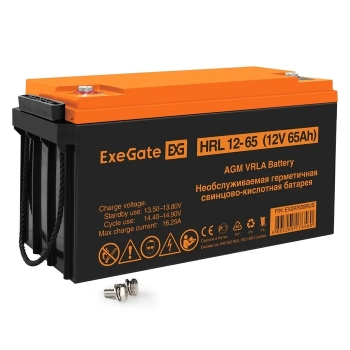 Аккумулятор ExeGate HRL 12-65 (12V 65Ah)