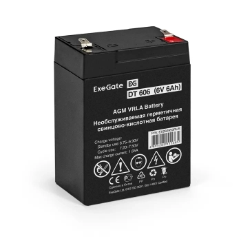 Аккумулятор ExeGate DT 606 (6V 6Ah)