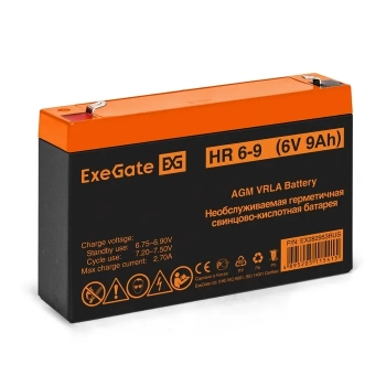 Аккумулятор ExeGate HR 6-9 (6V 9Ah, 634W)