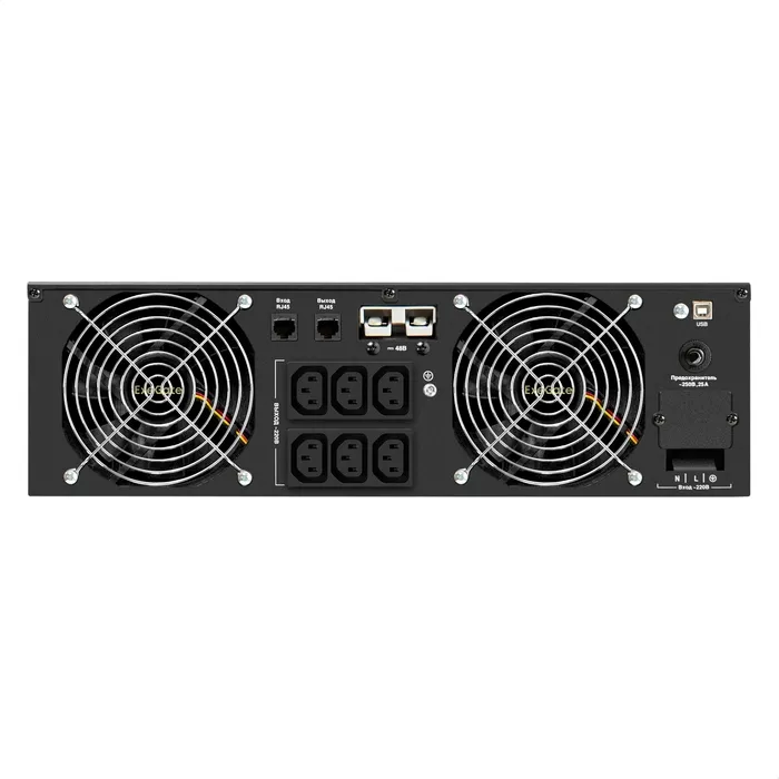 ИБП ExeGate SinePower UHB-5000.LCD.AVR.6C13.RJ.USB.3U