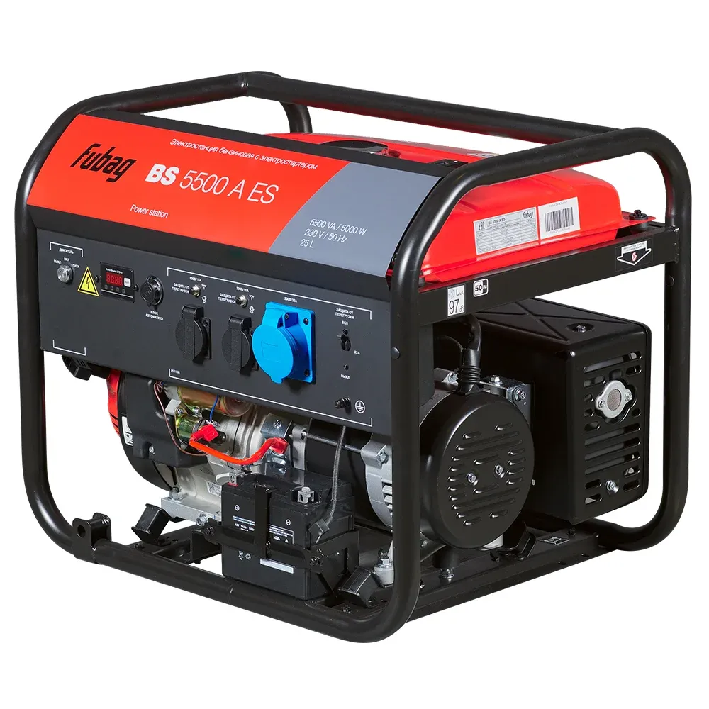 Fubag BS 5500 A ES с блоком АВР BS 6600 однофазный с электростартером, 5 кВт
