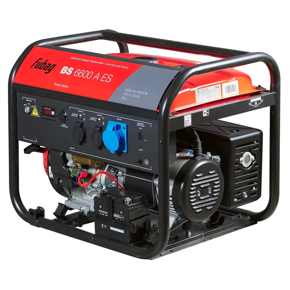 Fubag BS 6600 A ES с блоком АВР BS 6600, однофазный с электростартером, 6 кВт