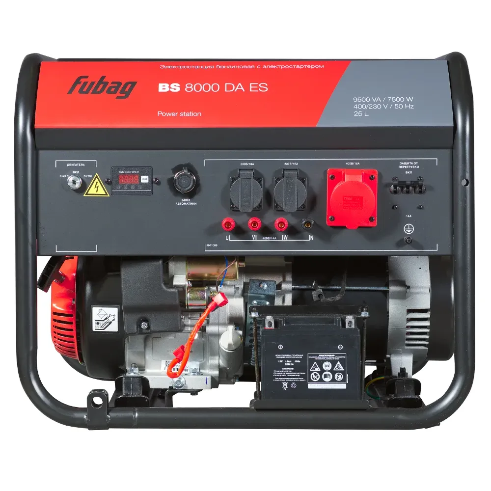 Fubag BS 8000 DA ES с блоком АВР BS 11500 D, трехфазный с электростартером, 7,5 кВт