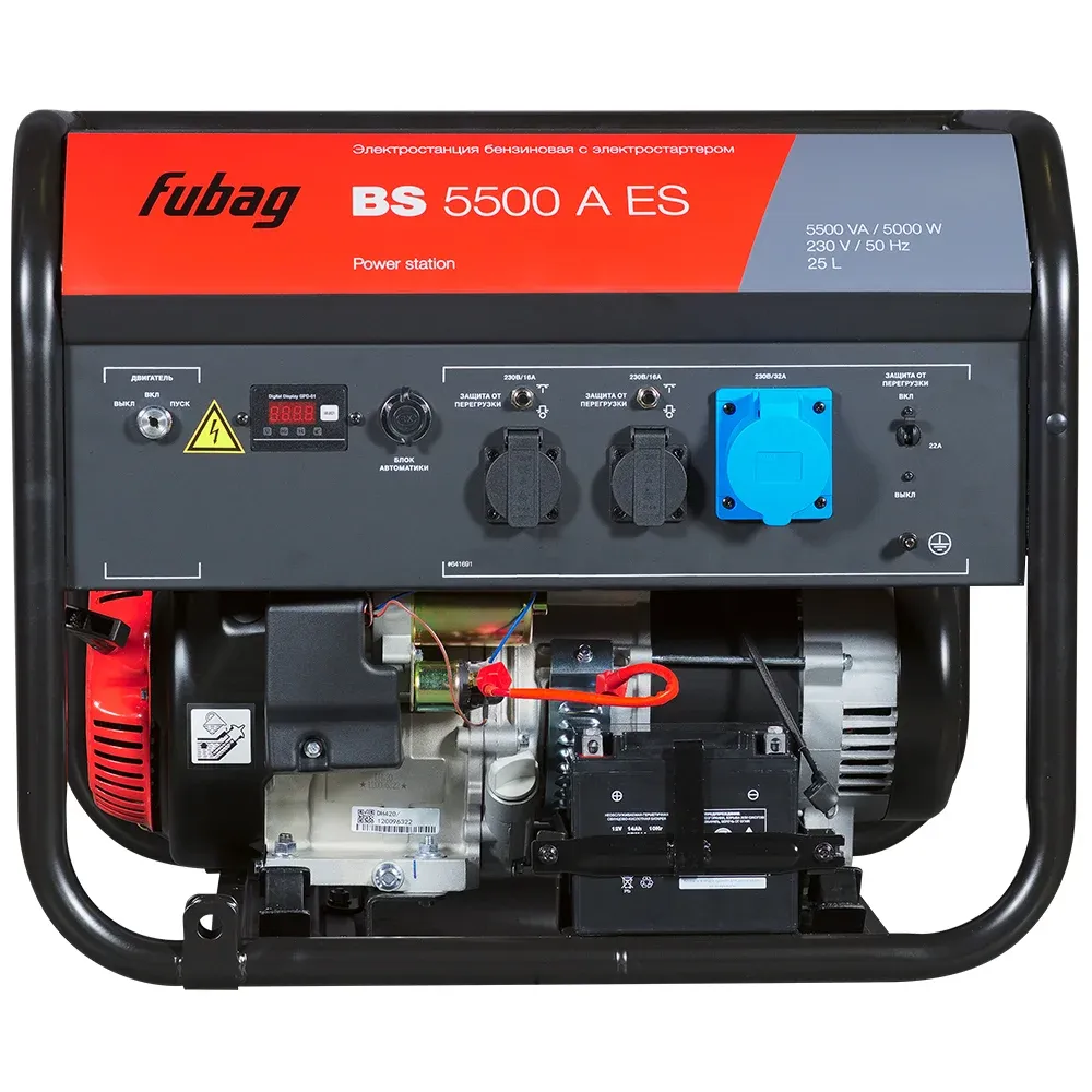Fubag BS 5500 A ES с блоком АВР BS 6600 однофазный с электростартером, 5 кВт