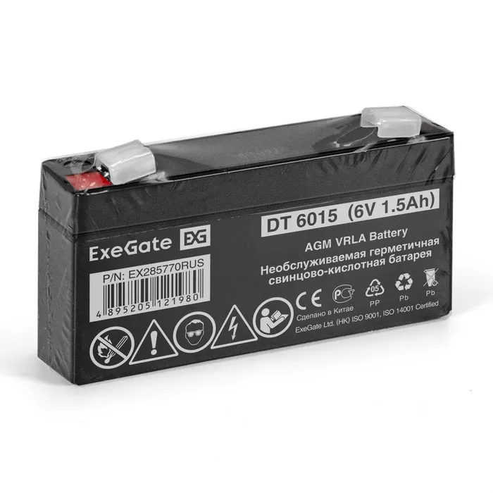 Аккумулятор ExeGate DT 6015 (6V 1.5Ah)