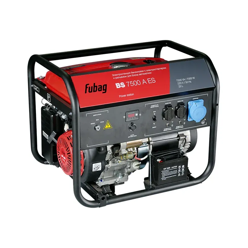 Fubag BS 7500 A ES с блоком АВР BS 11500 однофазный с электростартером, 7 кВт