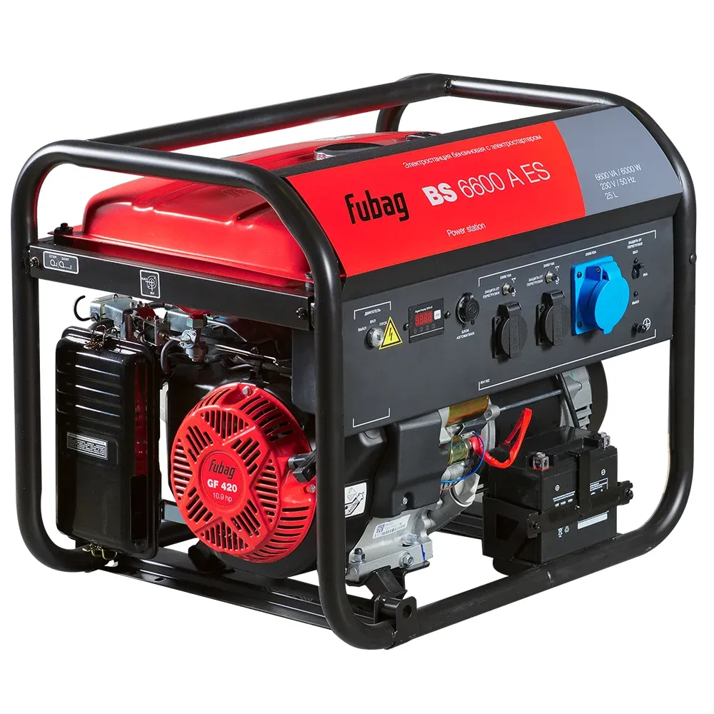 Fubag BS 6600 A ES с блоком АВР BS 6600, однофазный с электростартером, 6 кВт
