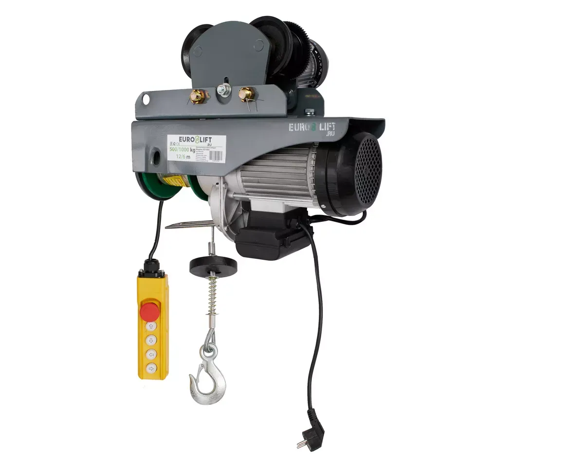 Лебедка электрическая передвижная Euro-Lift KX 1000 г/п 500/1000 кг, в/п 12/6 м