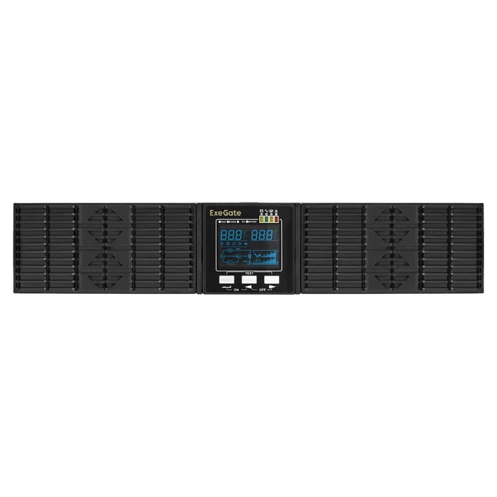 ИБП ExeGate PowerExpert ULS-1000.LCD.AVR.C13.USB.RS232.SNMP.2U