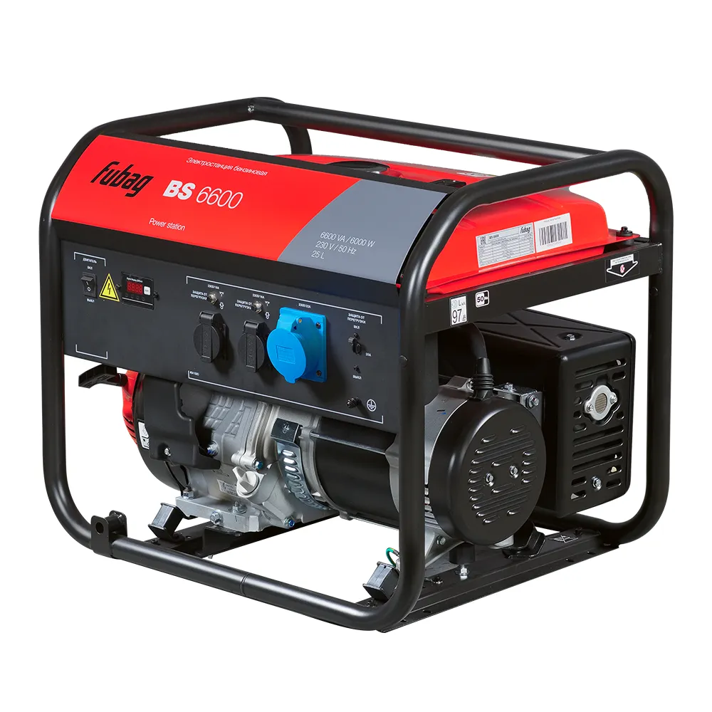 Fubag BS 6600 однофазный с ручным запуском, 6 кВт
