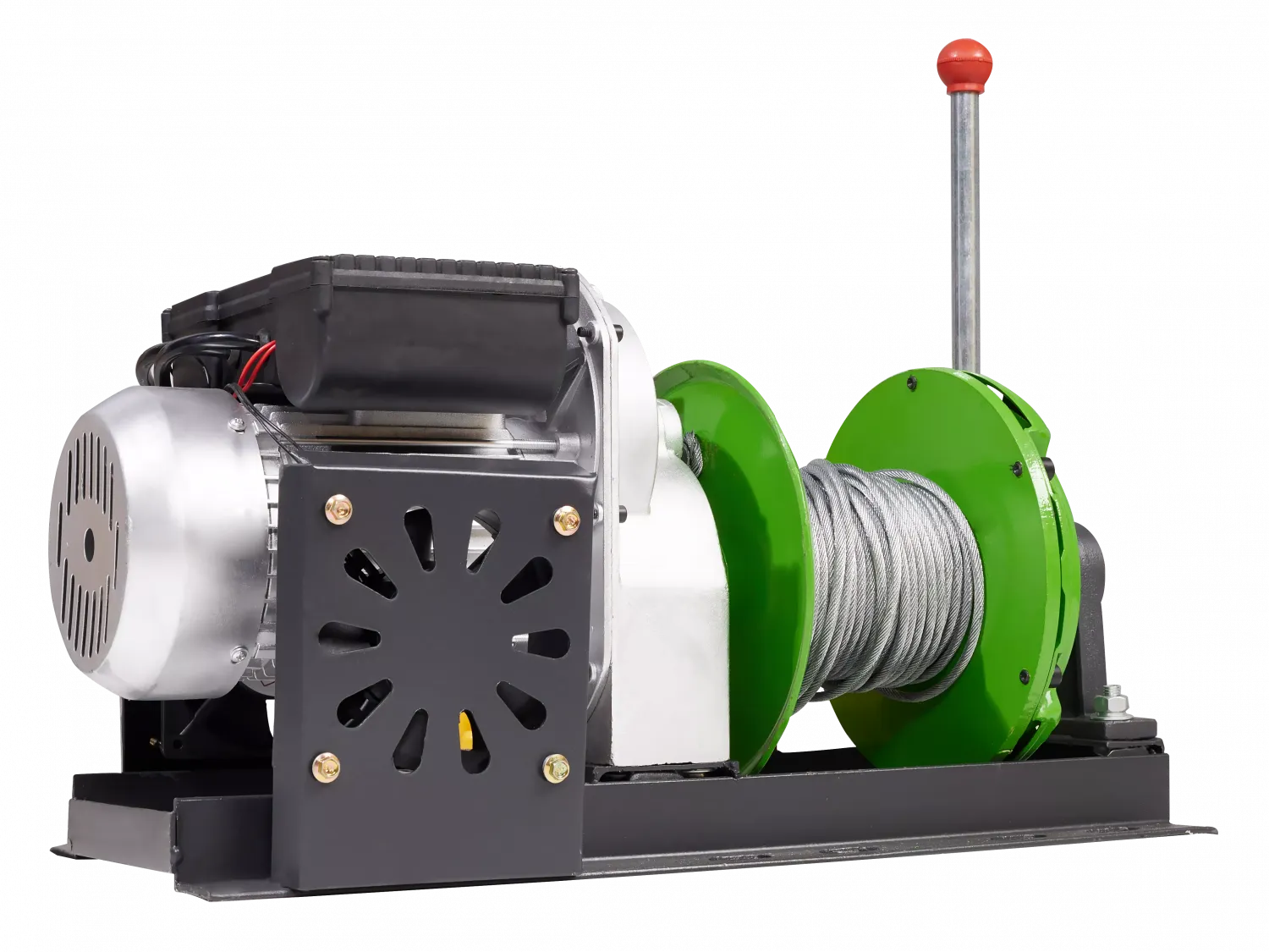 Лебедка KCD-M 500 кг, 60 м, U=380 В электрическая монтажная с рычагом Euro-Lift