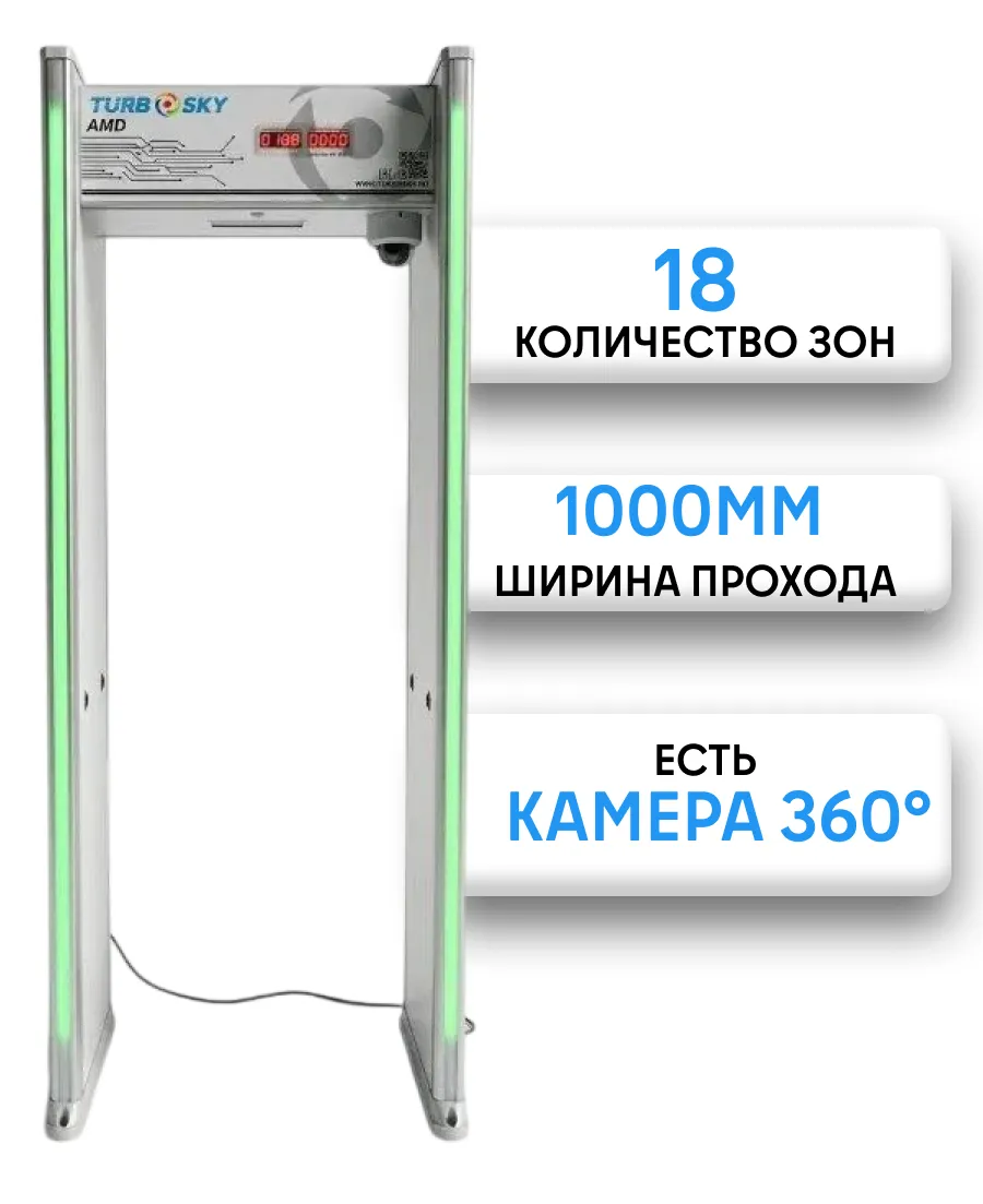 Арочный металлодетектор Turbosky AMD-29 с камерой