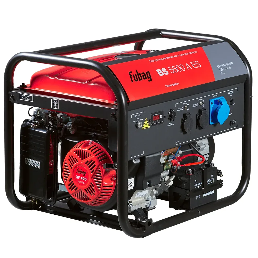 Fubag BS 5500 A ES с блоком АВР BS 6600 однофазный с электростартером, 5 кВт
