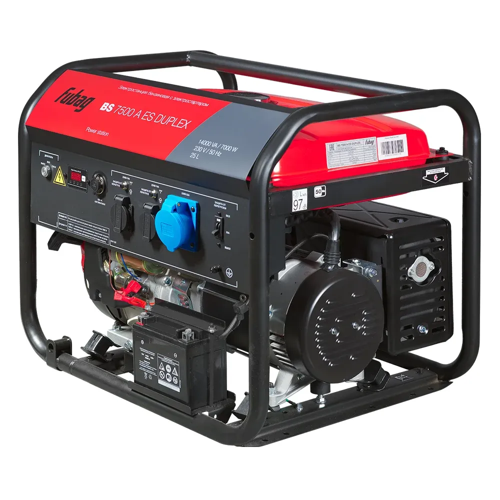 Fubag BS 7500 A ES DUPLEX с блоком АВР BS 11500, однофазный с электростартером, 7 кВт