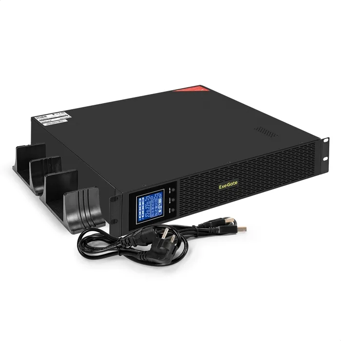 ИБП ExeGate SinePower UHB-3000.LCD.AVR.8C13.RJ.USB.BC.2U