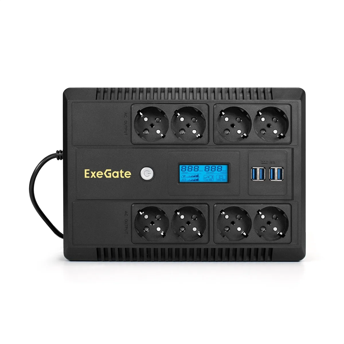 ИБП ExeGate NEO Smart LHB-650.LCD.AVR.8SH.CH.RJ.USB