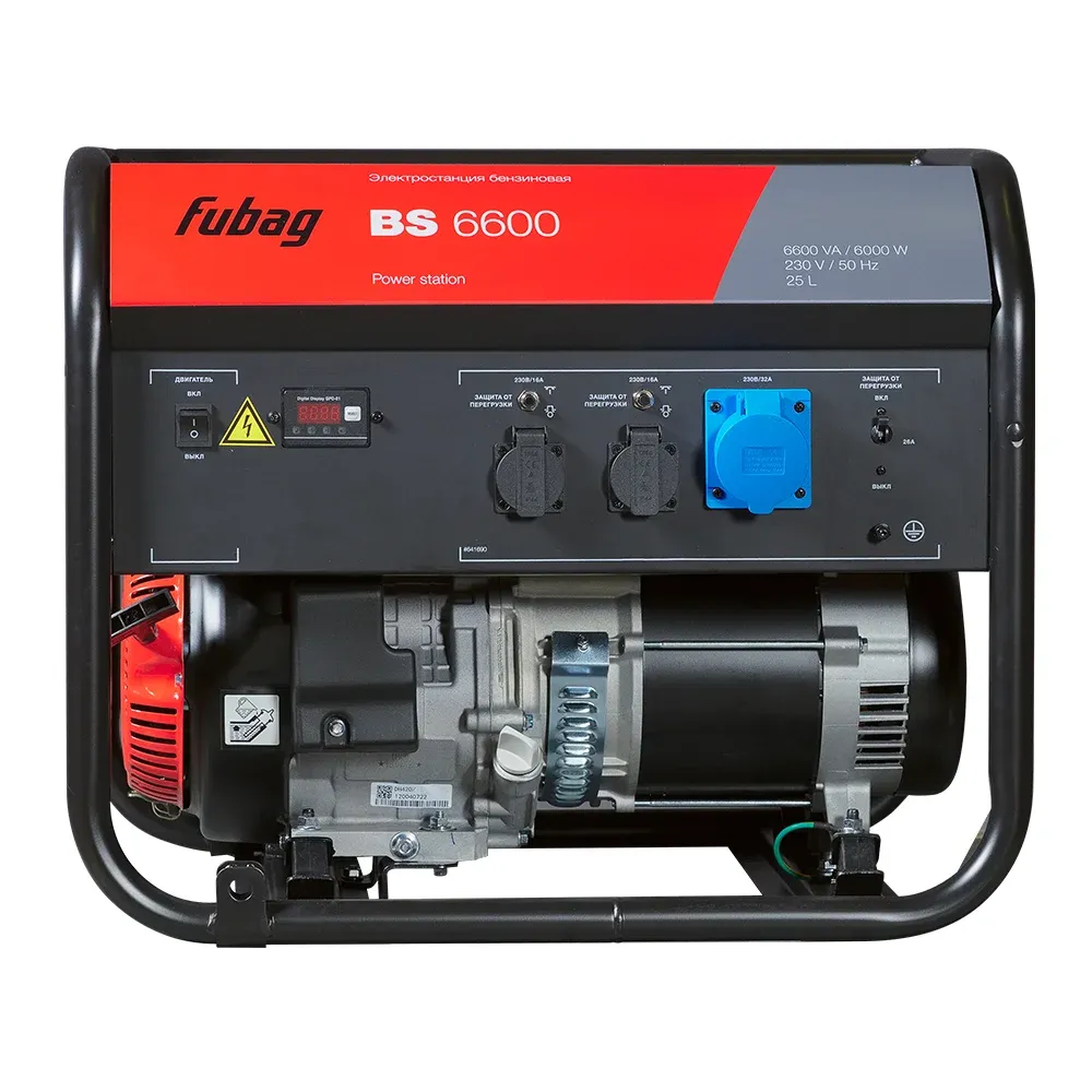 Fubag BS 6600 однофазный с ручным запуском, 6 кВт