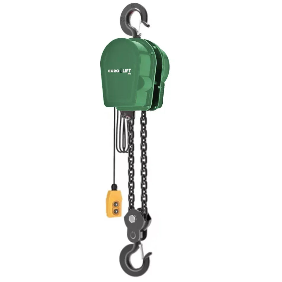 Таль электрическая цепная Euro-Lift DHS 1т 12м 380В, 0,5кВт 1,6м/мин