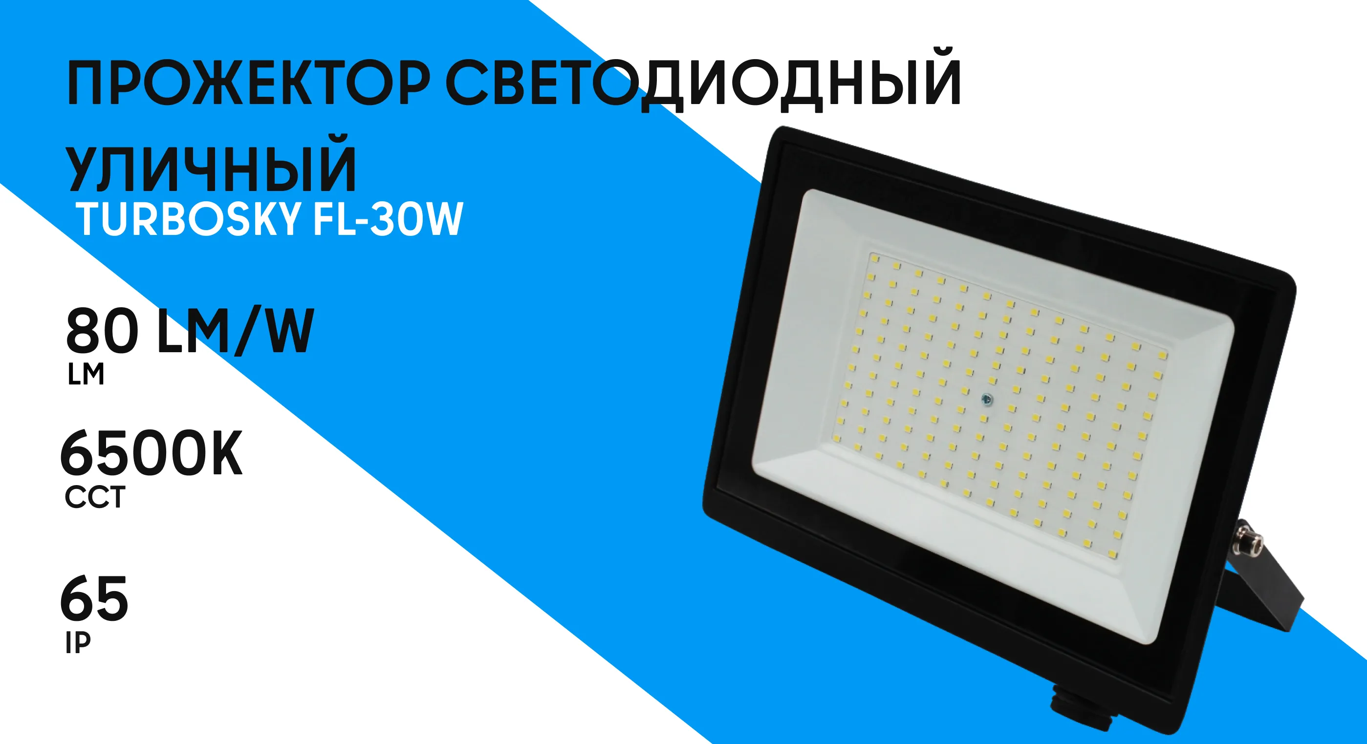 Прожектор светодиодный уличный Turbosky FL-30W фото-1